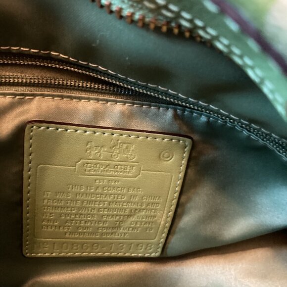 NWOT Sassy Large Bright Green Coach Satchel-Whimsical & Fun Bag - Picture 5 of 12